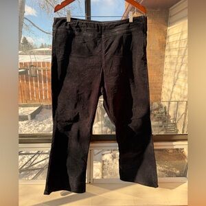 In My Feelings Velvet Crop Slim Flare Pants
